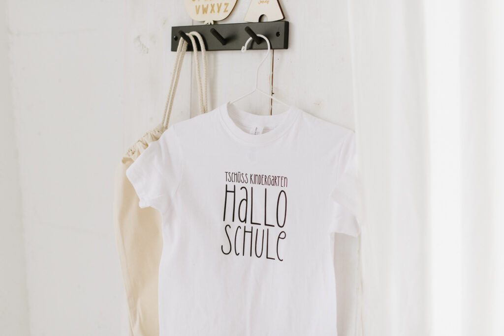 T-Shirt Hallo Schule Tschüss Kindergarten