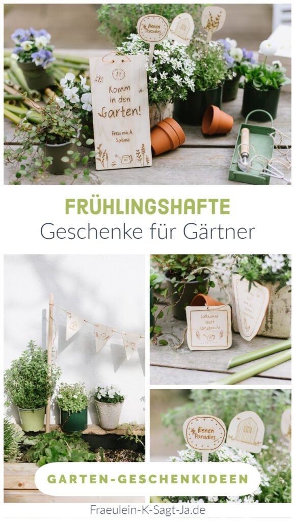 Schöne Geschenkideen für den Garten: Liebevolle Geschenke für Outdoor- Fans mit Balkon und Garten. Personalisierte Geschenke für Gärtner.