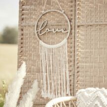 Holzring Macrame 'Love'