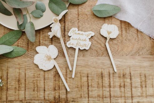 Muffin Stecker Mama ist einfach die beste floral
