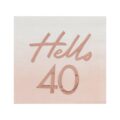 Papierserviette hello 40