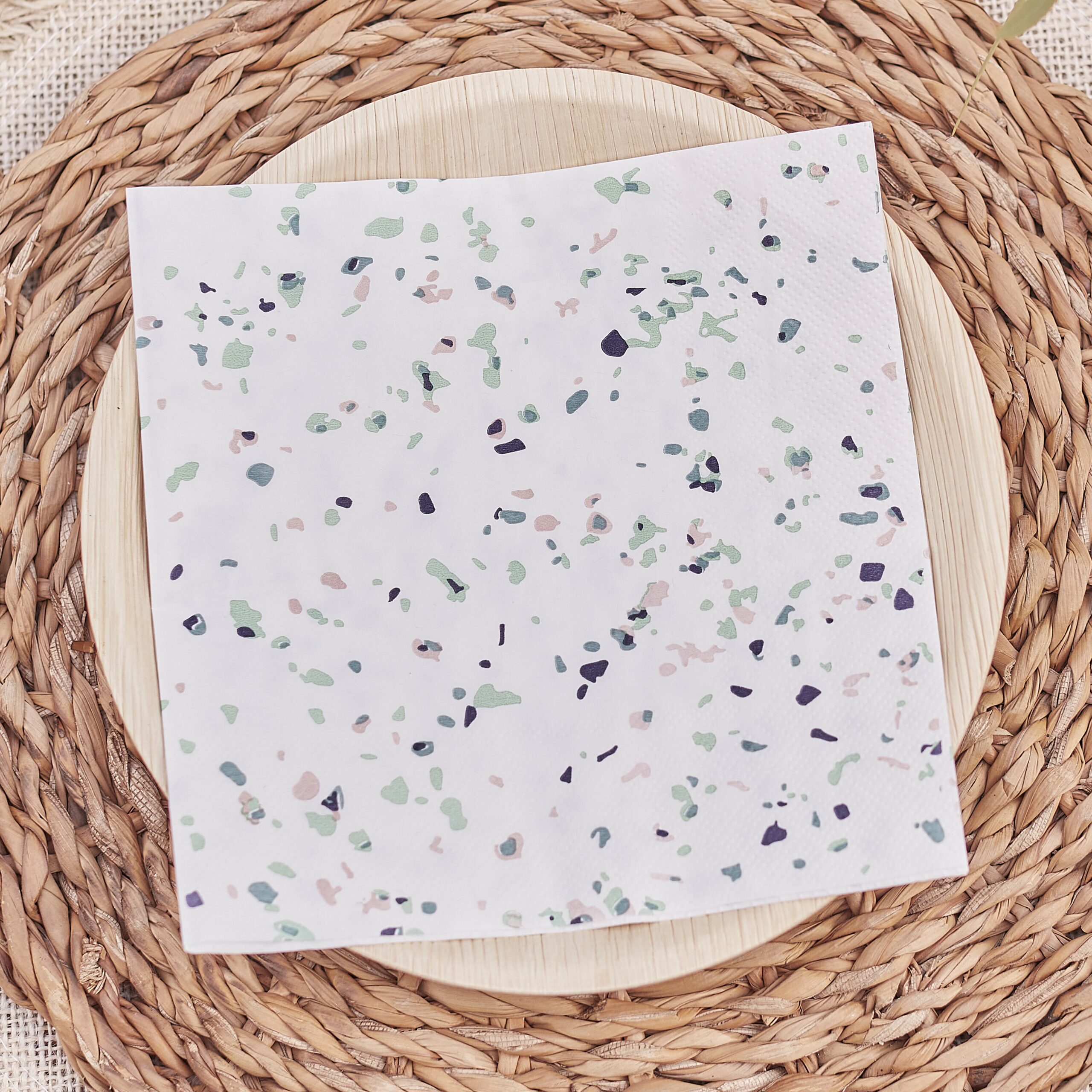 Papierserviette Terrazzo pastel