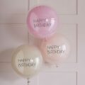 Ballonset doppellagig rose blus peach