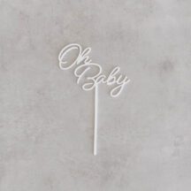 Cake Topper Oh Baby Schreibschrift