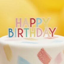 Cake Topper Regenbogen Acryl dekoriert