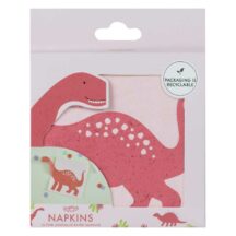 Dino rosa Serviette Verpackung