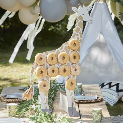 Donut-Ständer Giraffe dekoriert