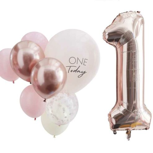 Luftballons erster Geburtstag einzeln