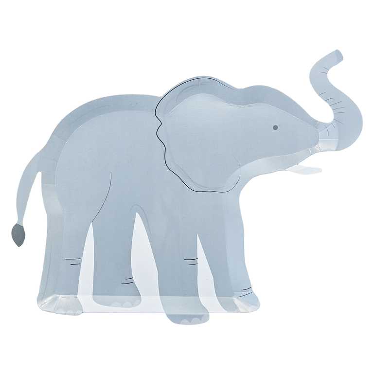 Pappteller Elefant