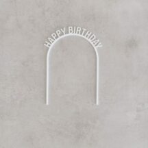 Cake Topper Happy Birthday Rundbogen