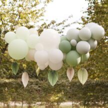 Ballongirlande Salbei mit Fächern