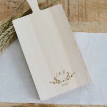 Schneidebrett Hochzeit Initialen