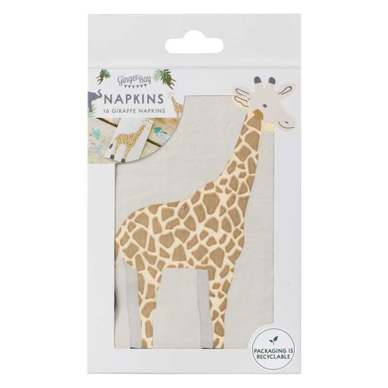 Papierservietten Giraffe