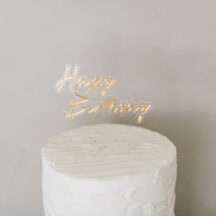 3D Topper 'Happy Birthday' (2 Stück)