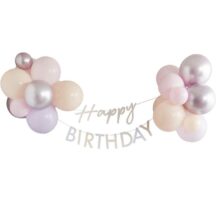 Happy Birthday Ballon Wimpelkette