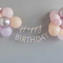 Happy Birthday Luftballon Wimpelkette