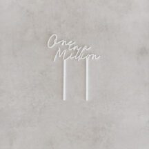 Cake Topper One in a Million Script