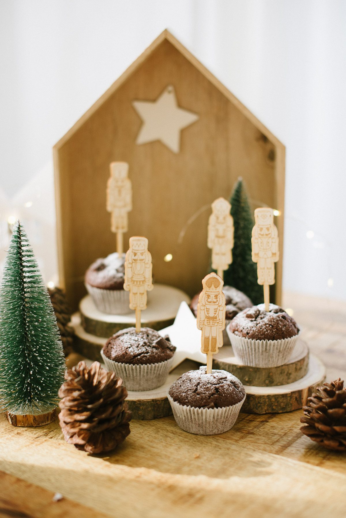 Muffinstecker Nussknacker klein fünfteilig