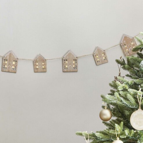 Weihnachtswimpelkette Lebkuchen