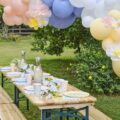 Ballongirlande Seidenblumen 2