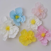 Blumen aus Seidenpapier