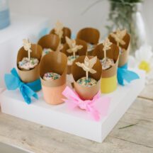 Muffinstecker Set Freidenstaube zur Taufe, Kommunion oder Konfirmation