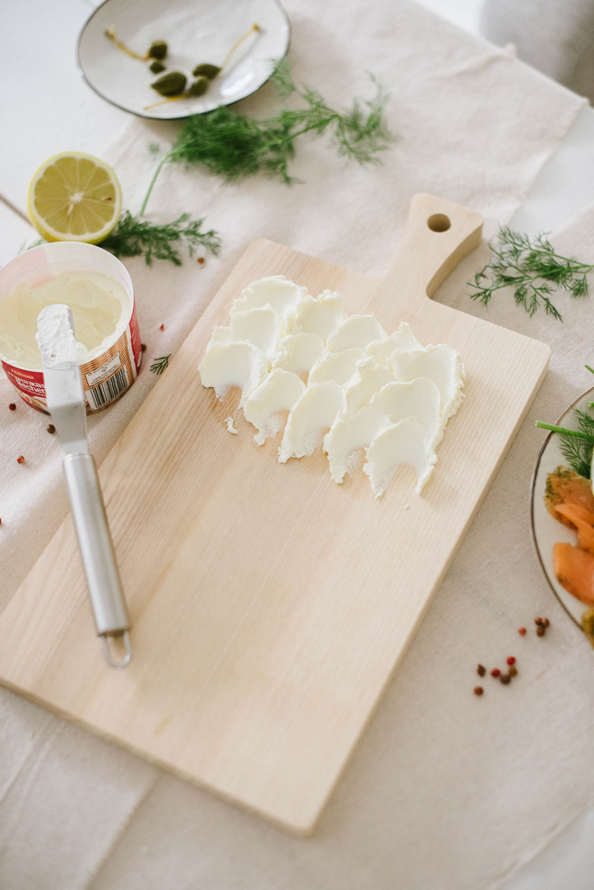 Butter Board mit Frischkäse