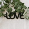 Geschenkanhänger Love schwarz