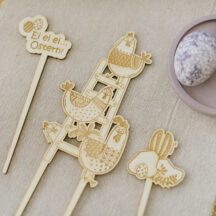 Osterdeko Crazy Chicken Cake Topper