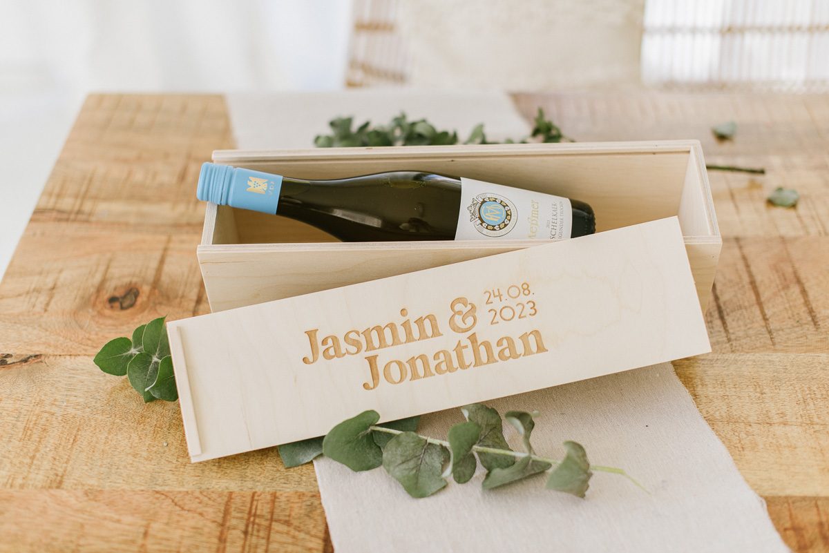 Weinkiste mit Schubdeckel ‘Jasmin’