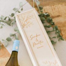 Weinkiste Gravur Flora Hochzeit