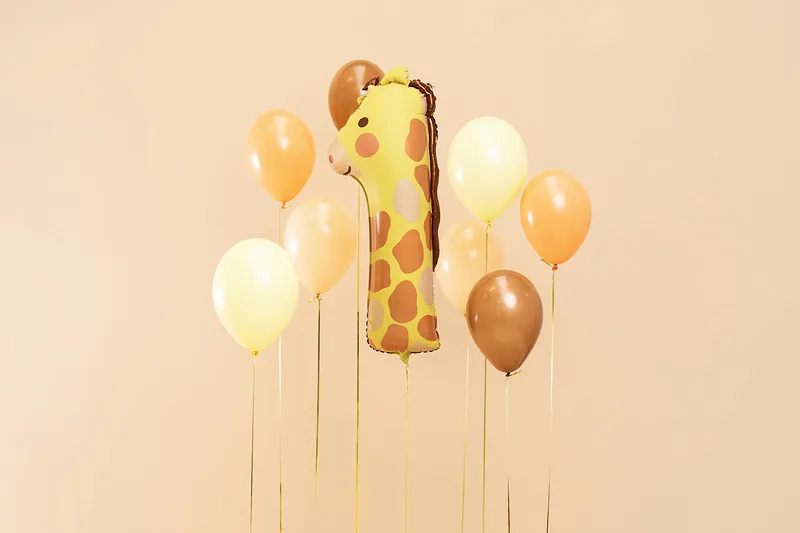 Folienballon Zahl 1 Giraffe