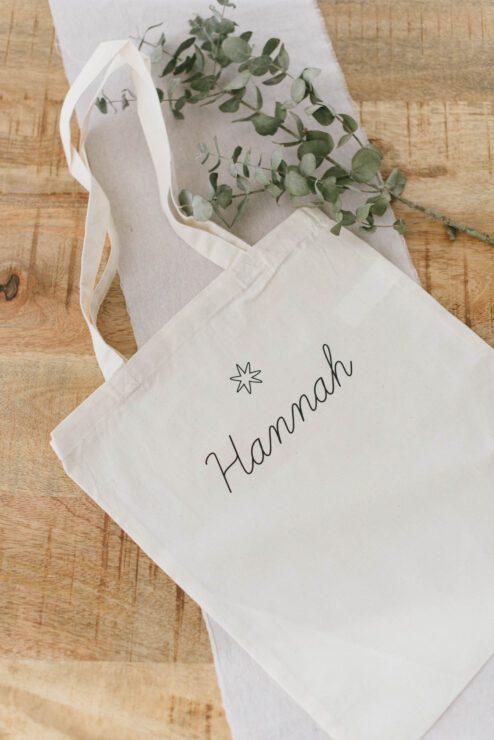 Baumwolltasche Name personalisiert