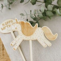 Cake Topper Einhorn Holz-4