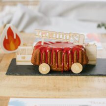 Cake Topper Feuerwehrauto zum Einstecken