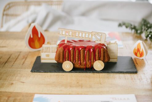 Cake Topper Feuerwehrauto zum Einstecken