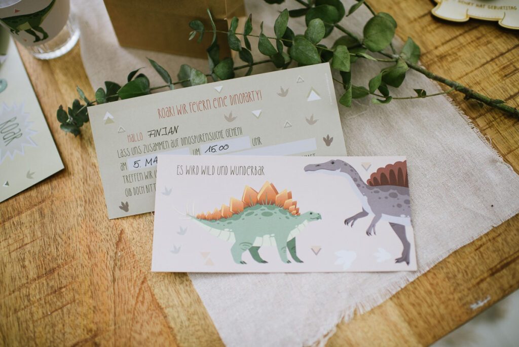 Einladung Kindergeburtstag Dino