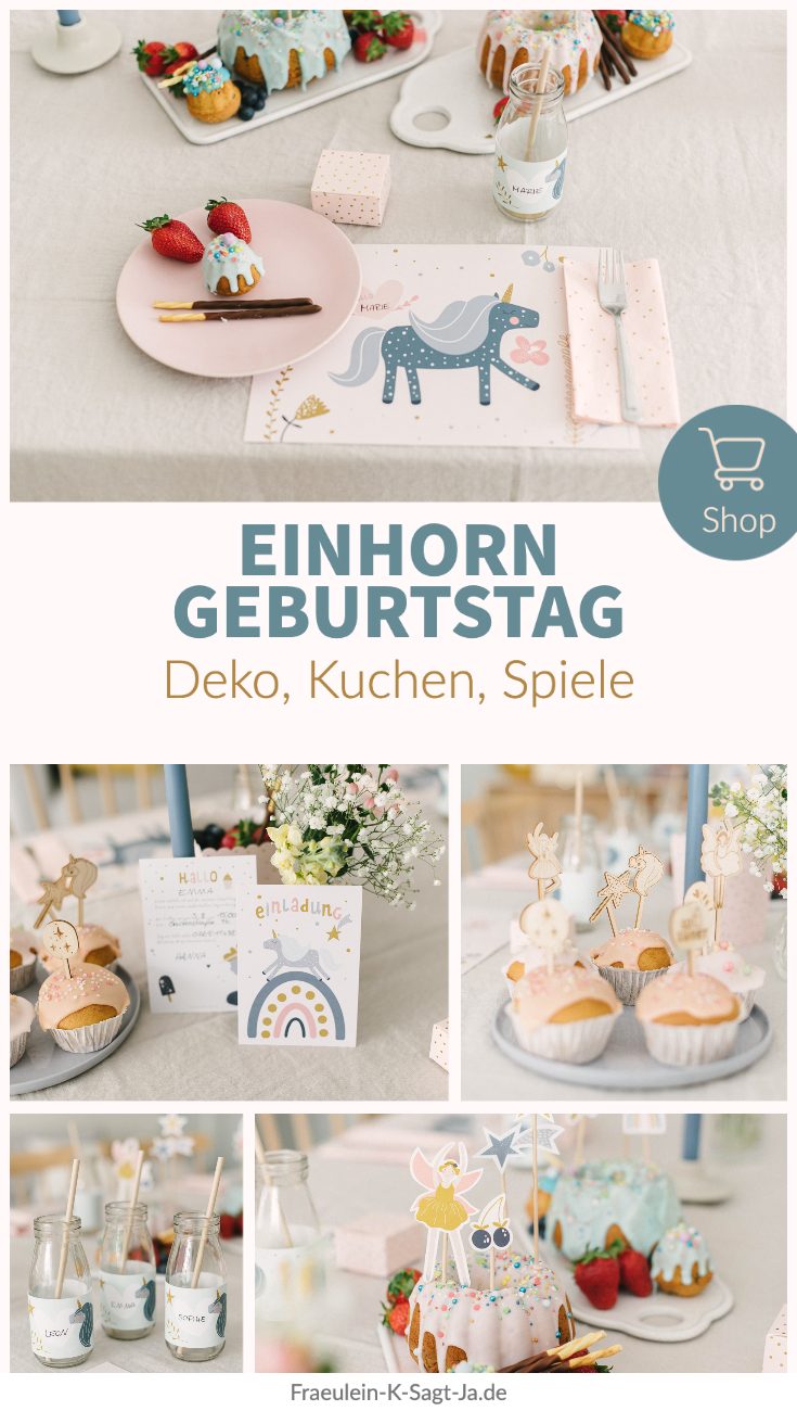 Einhorn Geburtstag - Deko, Spiele, Kuchen
