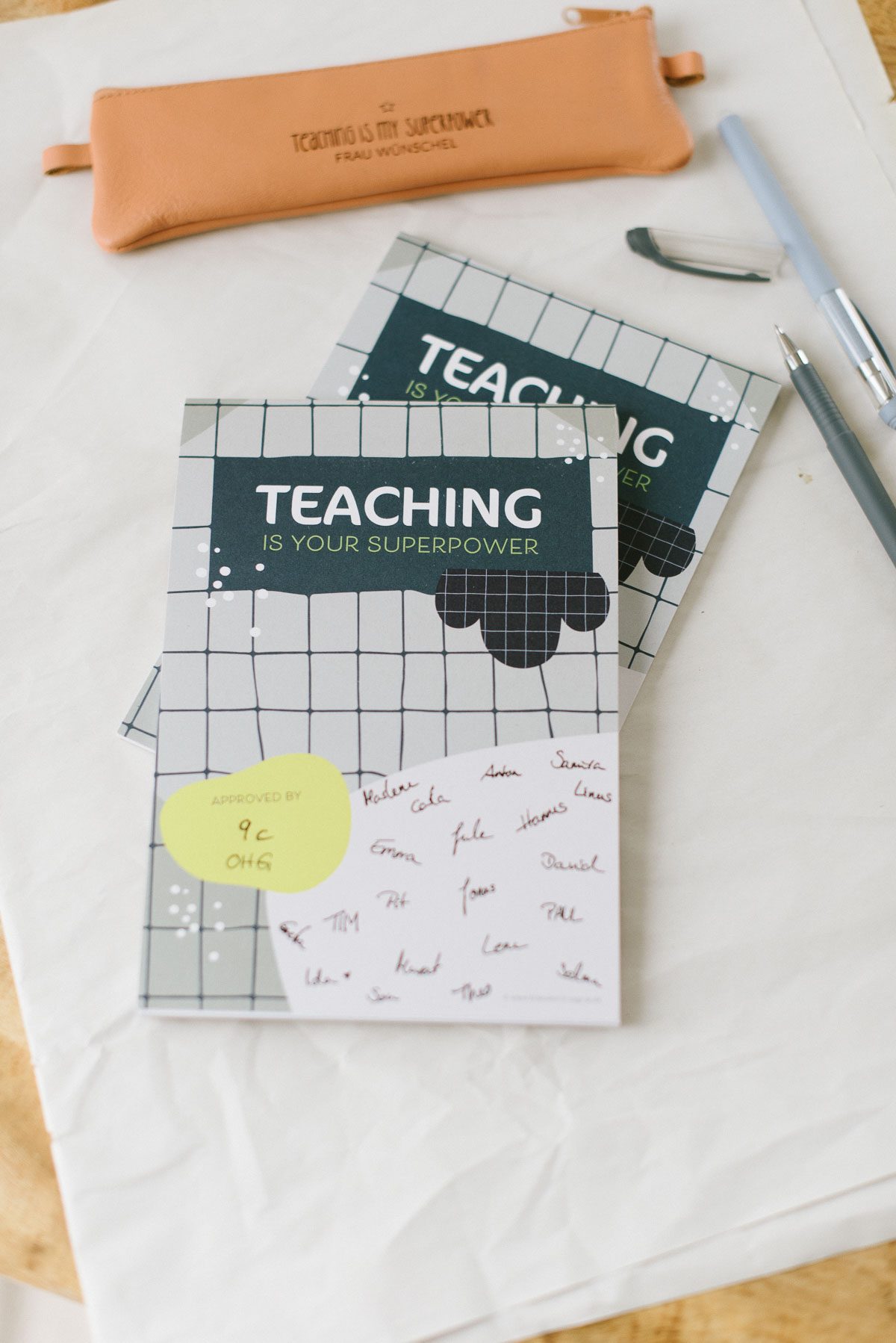 Geschenk für Lehrer Notizblock Teaching is your Superpower