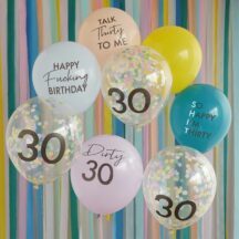 Happy Birthday Luftballonpaket 30
