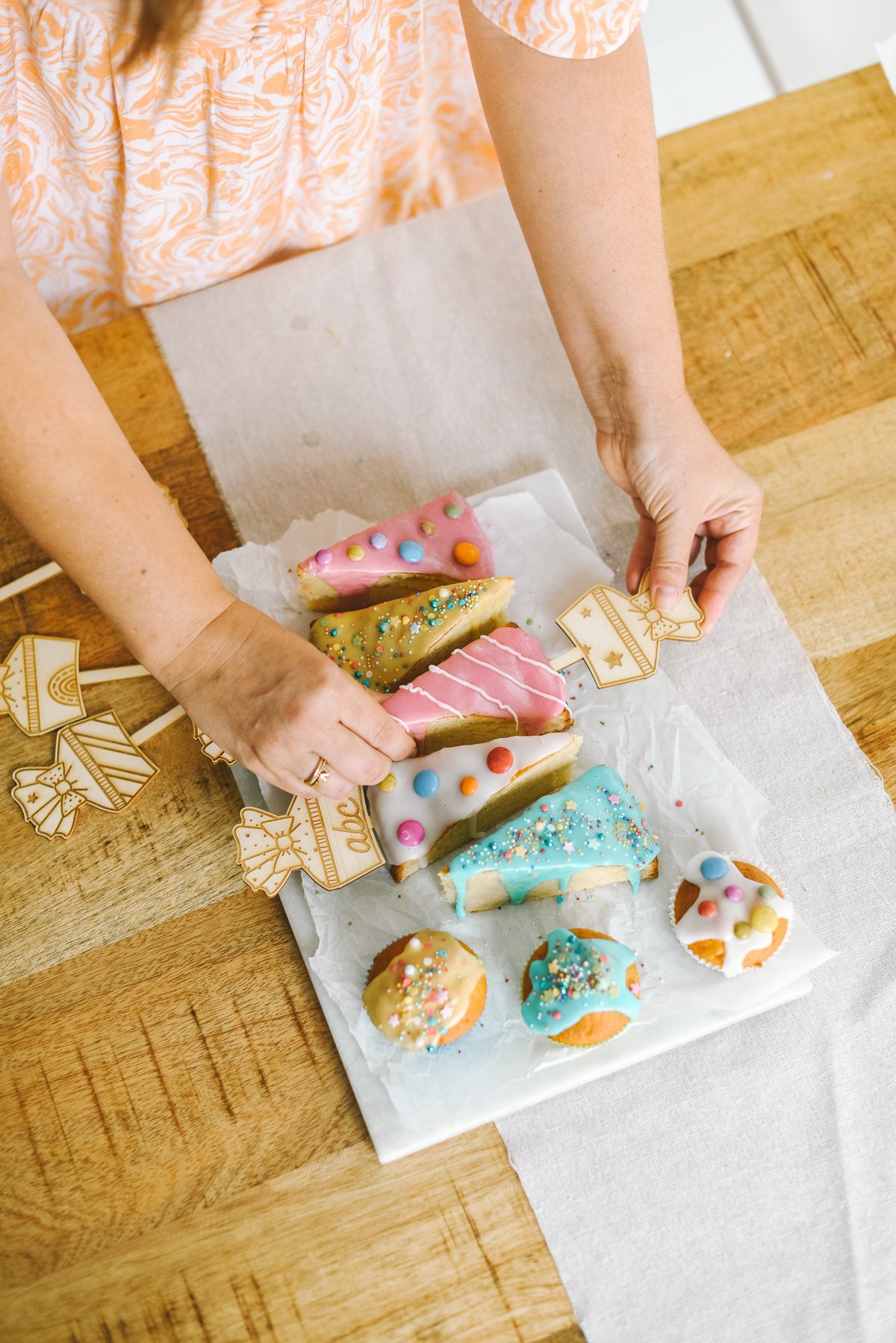 Kuchenstecker Schultüte seitlich einstecken