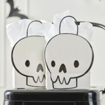 Halloween Papiertüten Totenkopf