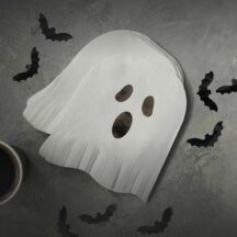 Halloween Servietten Geist Fransen