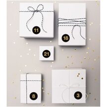 Adventskalender Sticker schwarz1