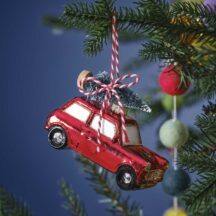 Baumschmuck Auto mit Baum