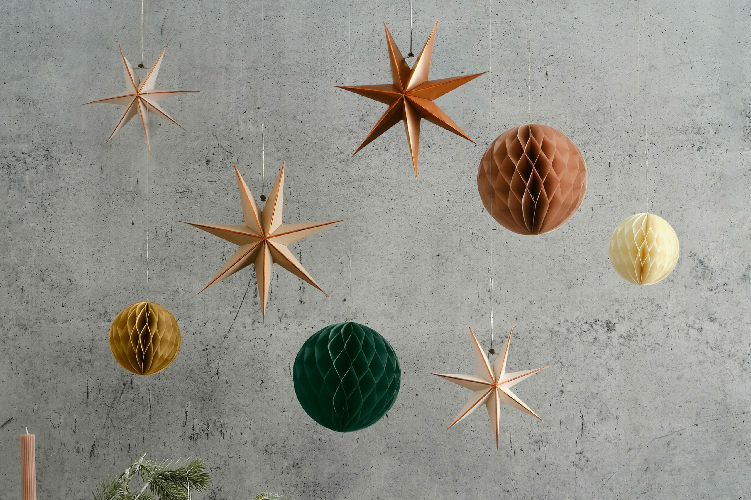 Dekoset Stars & Honeycomp Kupfer
