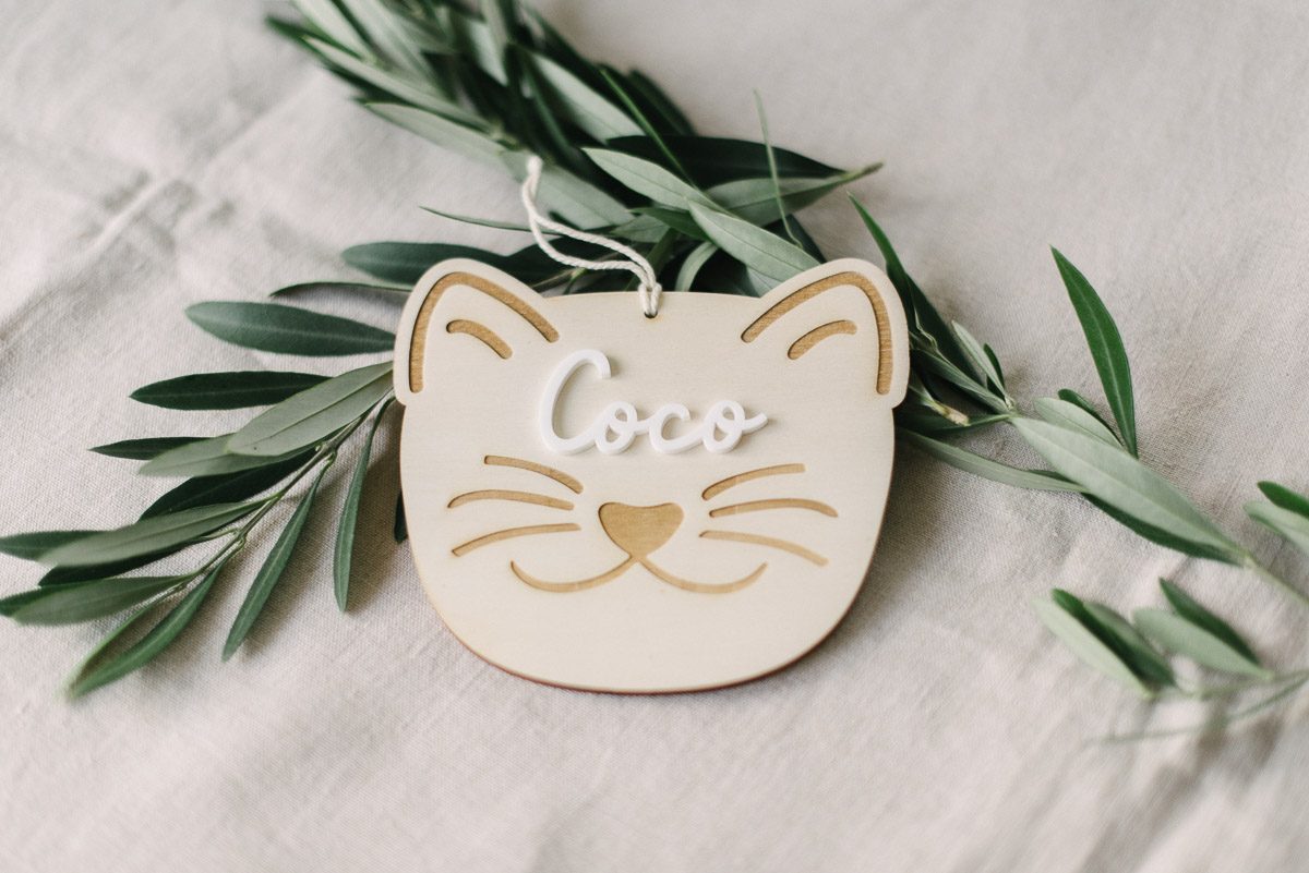 Holzschild Katze ‘Coco’