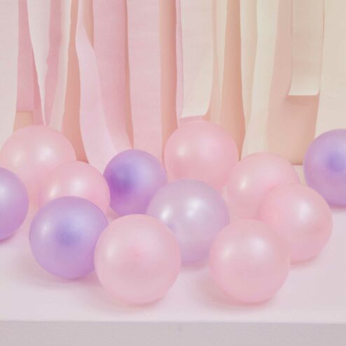 Luftballonpaket rosa und lila