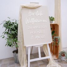 Welcome Schild Hochzeit