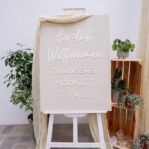 Welcome Schild Hochzeit